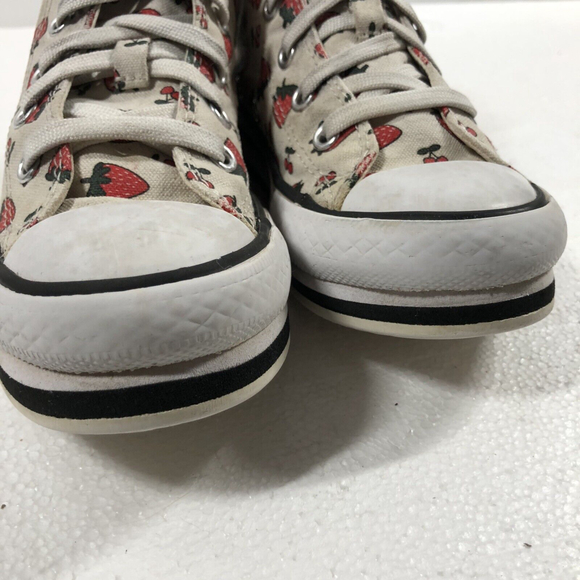 Converse Chuck Taylor All Star Platform Eva Hi Strawberry AOP Girls SZ 12.5 - Picture 11 of 12